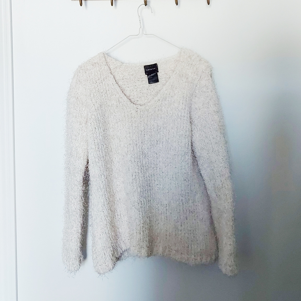 Guilty | off white fuzzy sweater